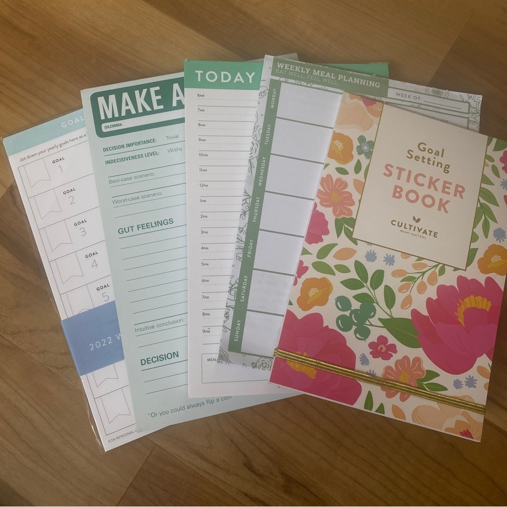 Productivity Pads, Worksheets, and Stickers, Cultivate What Matters